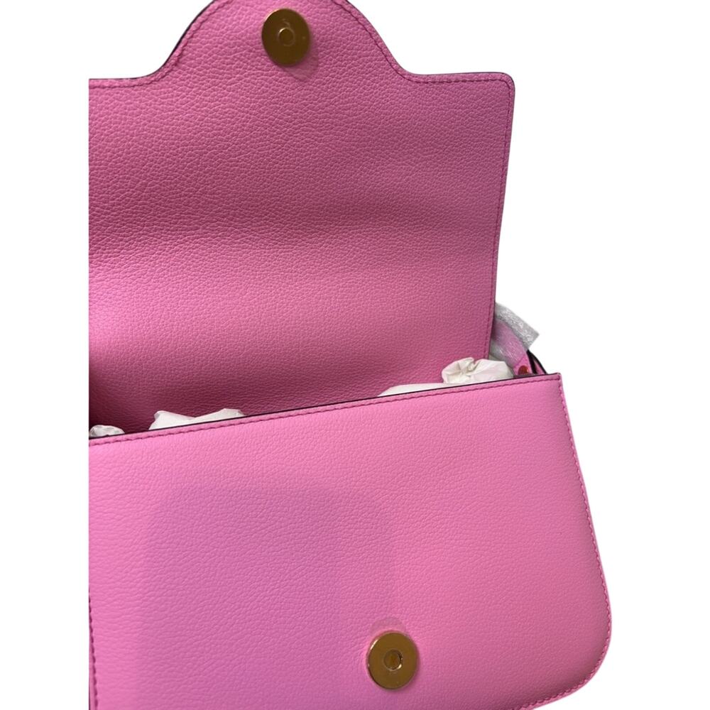 Versace Pink Leather Medusa Crossbody Bag - Picture 11 of 14